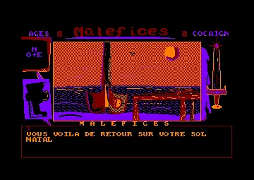 Malefices (F) (1992) (Version Basic 1.1) screen shot game playing